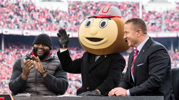 Kirk Herbstreit on GameDay Set